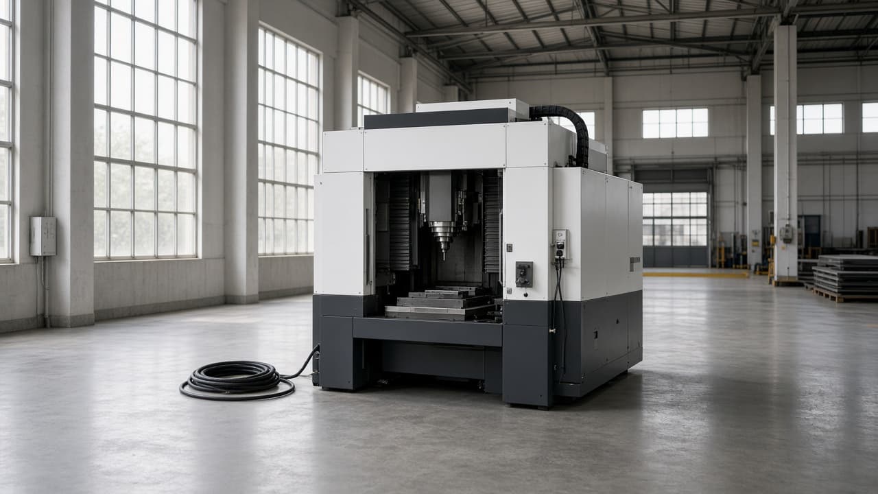 First production machine on a new manufacturing floor in India