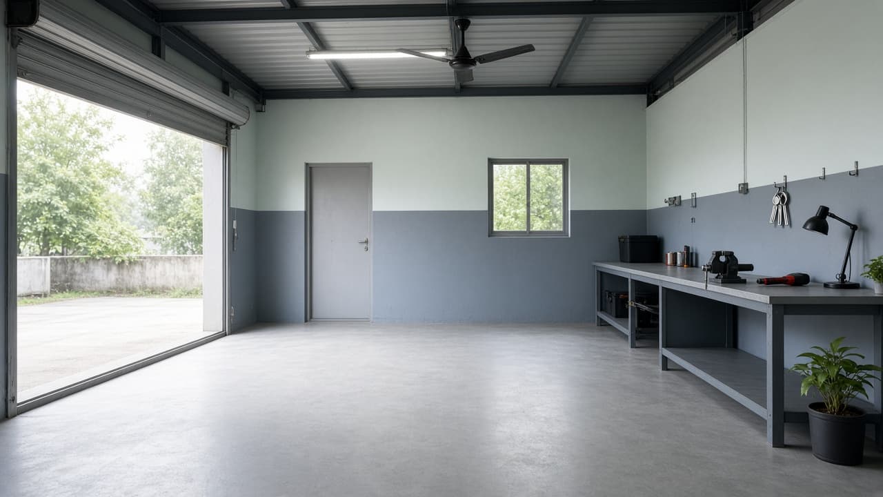 Empty new workshop ready for a first business loan file