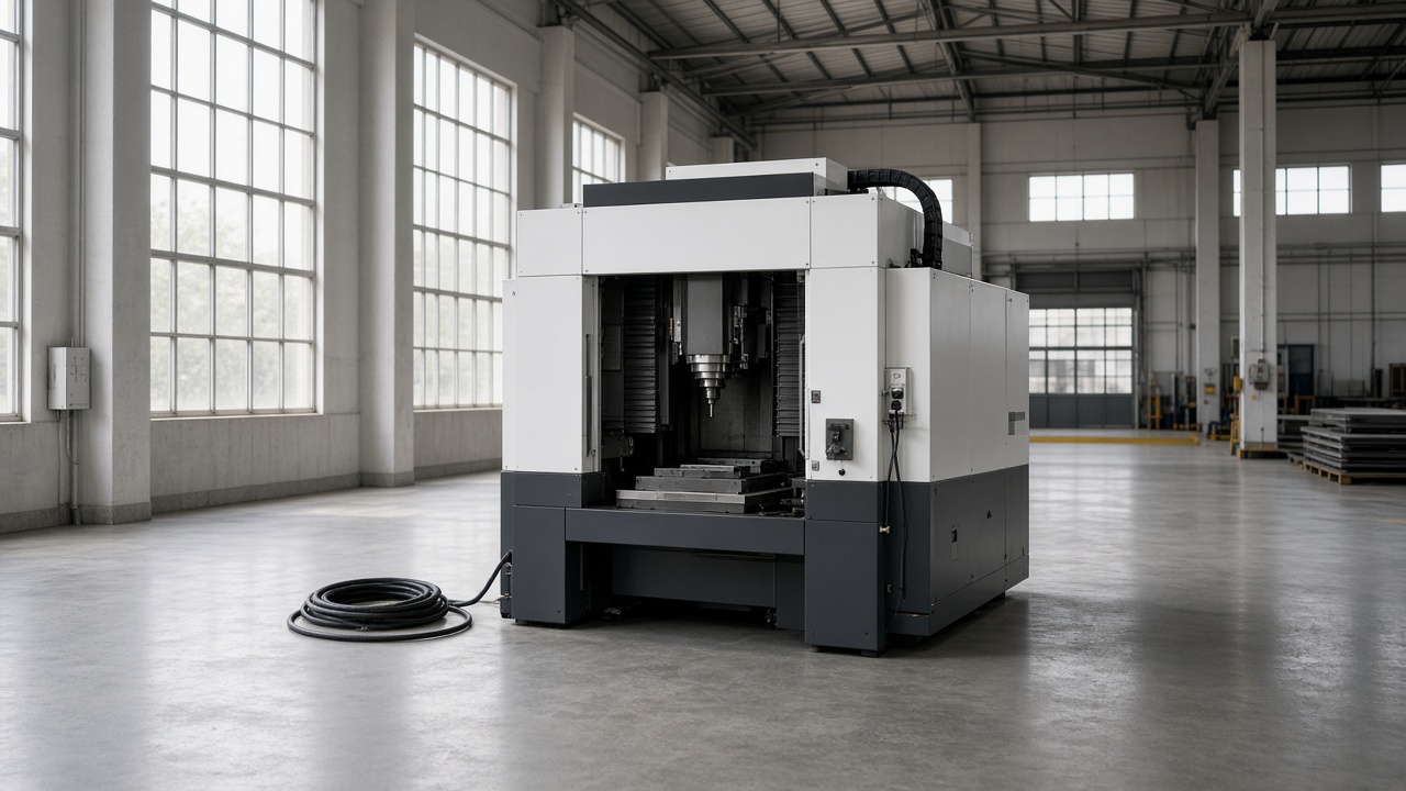 First production machine on a new manufacturing floor in India
